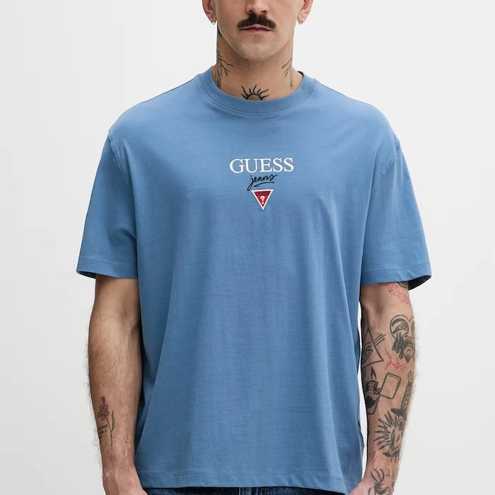 Guess Jeans Erkek Pamuklu Oversize Tişört