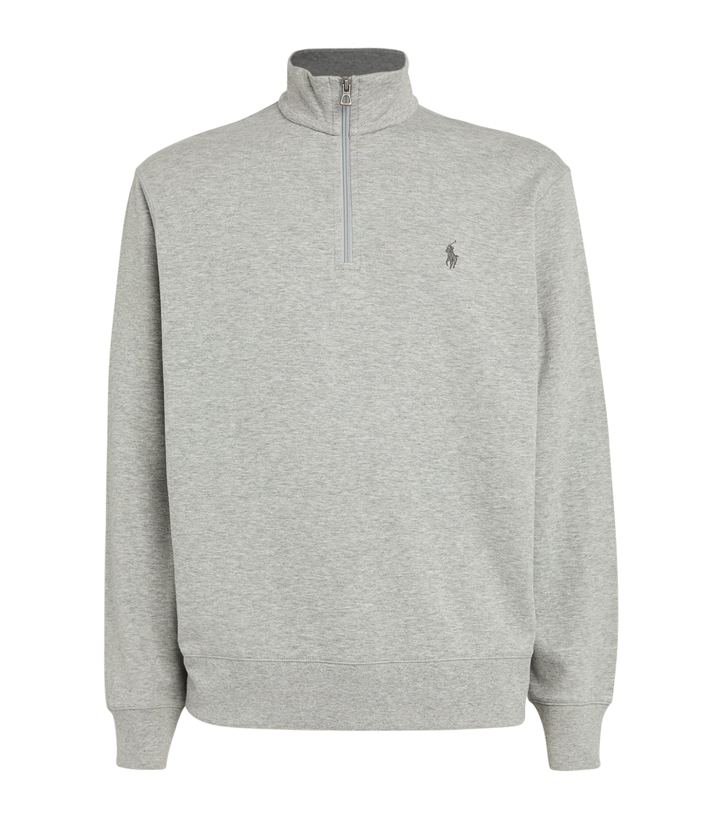 Polo Ralph Lauren Grey Quarter-Zip Sweatshirt