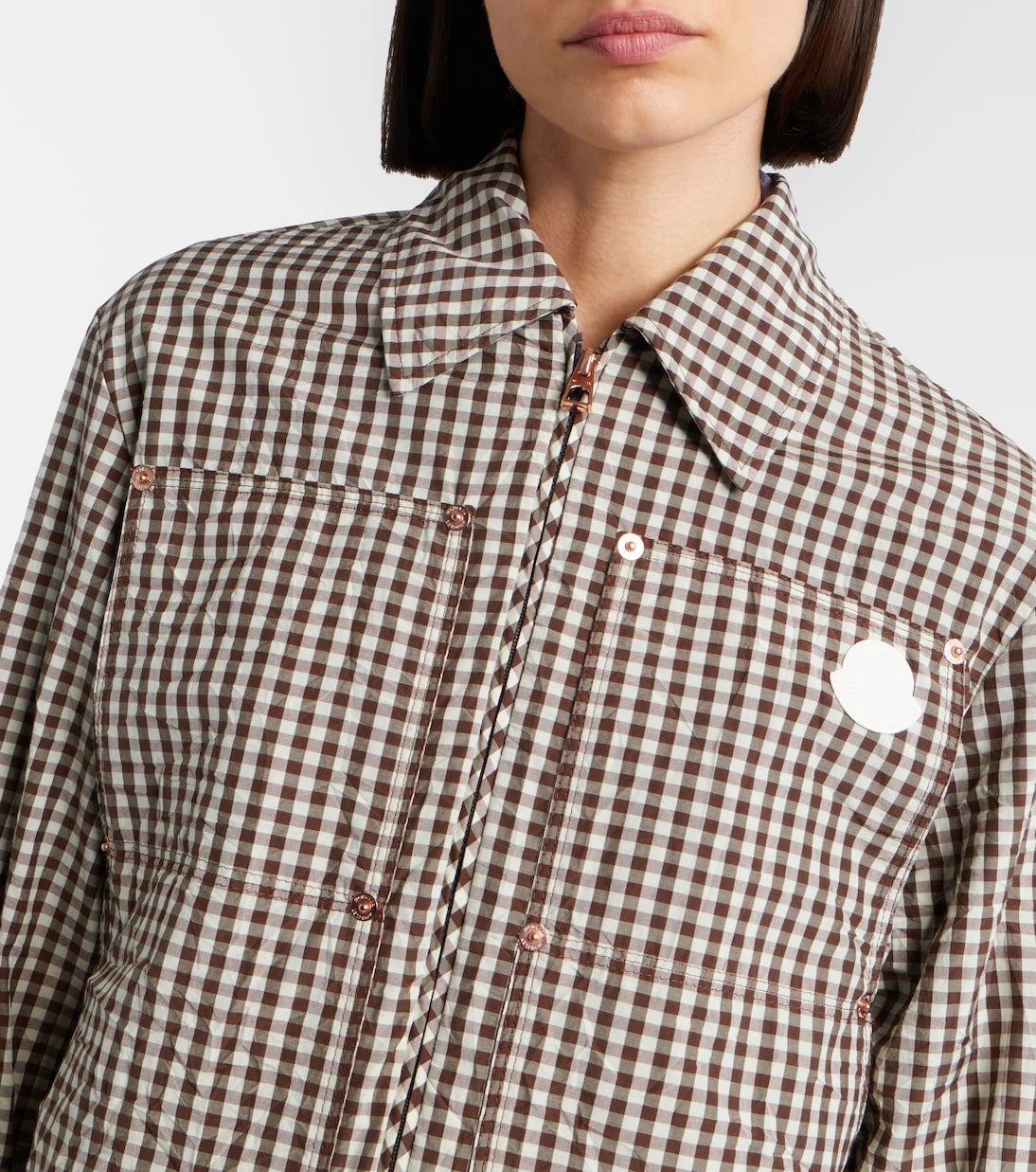 Moncler - Checked cotton-blend jacket