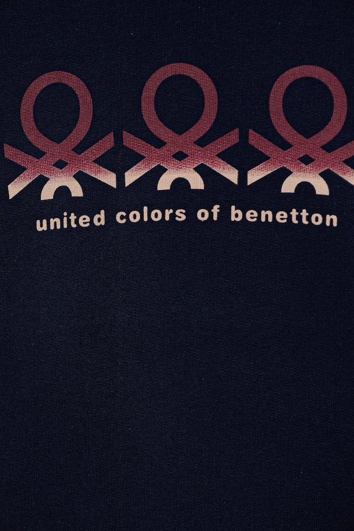 United Colors of Benetton Çocuk Pamuklu Sweatshirt