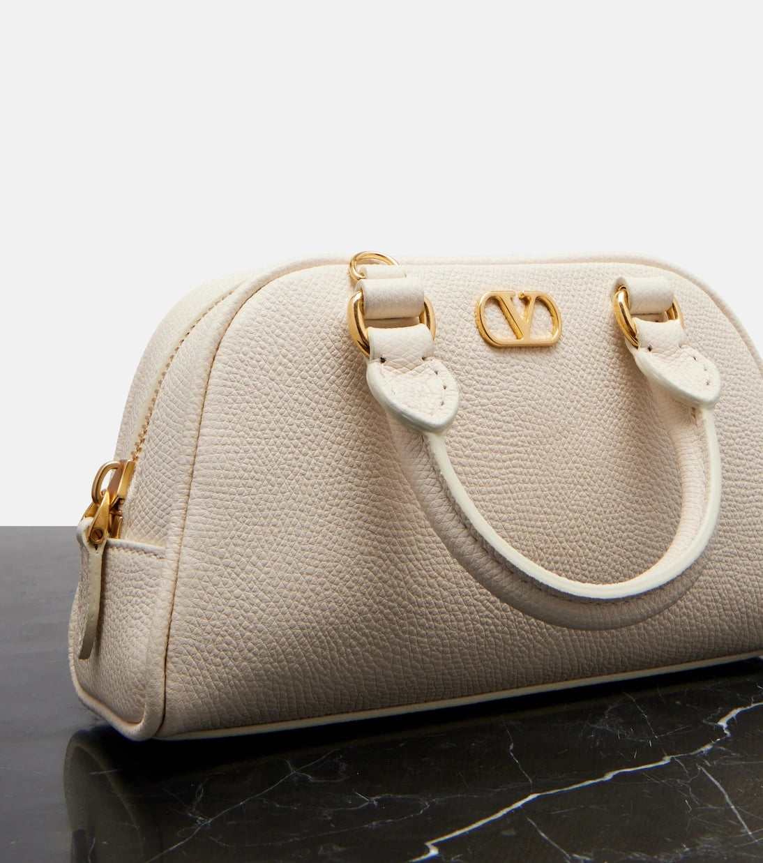Valentino Garavani - VLogo Mini leather top-handle bag