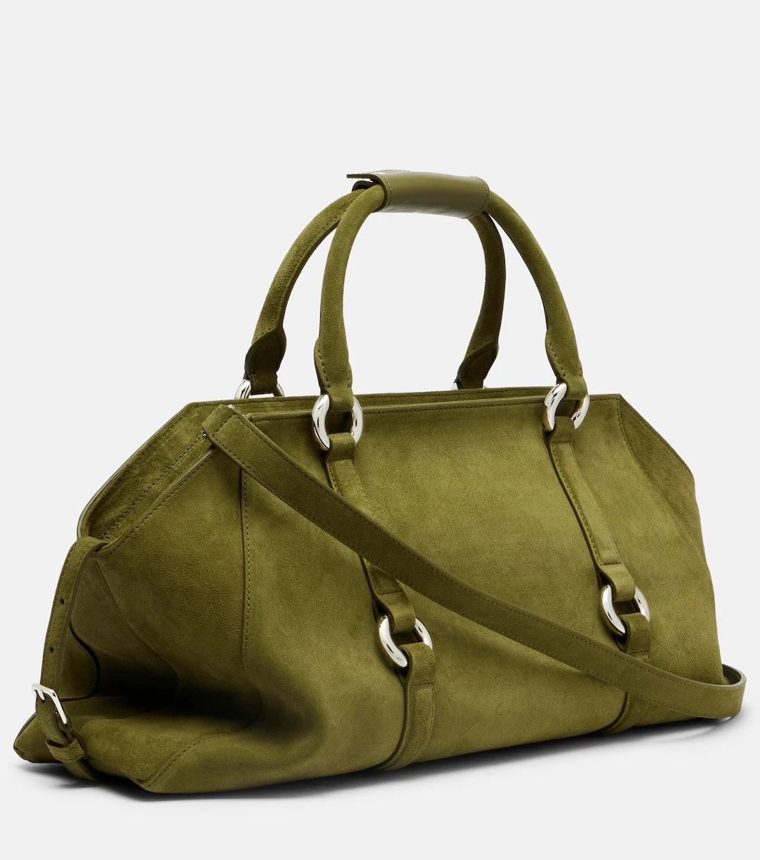 McQueen - Farringdon Medium suede tote bag
