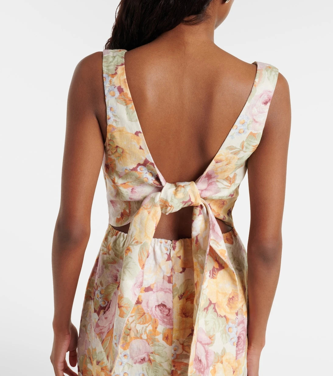 Faithfull - Sofia floral linen minidress
