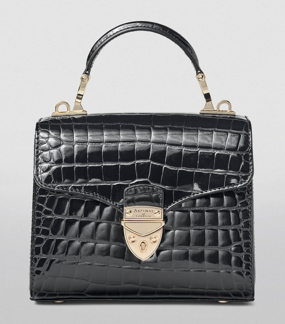 Aspinal Of London Black Mini Mayfair Top-Handle Bag