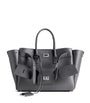 Balenciaga Grey Small Leather Bel Air Carry All Tote Bag