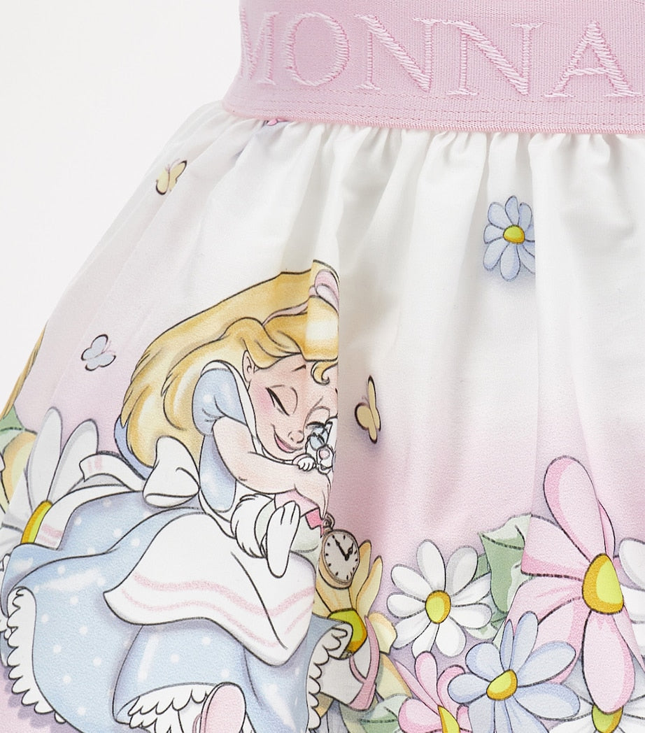 Monnalisa x Alice in Wonderland Cotton Skirt (3 Months - 3 Years)