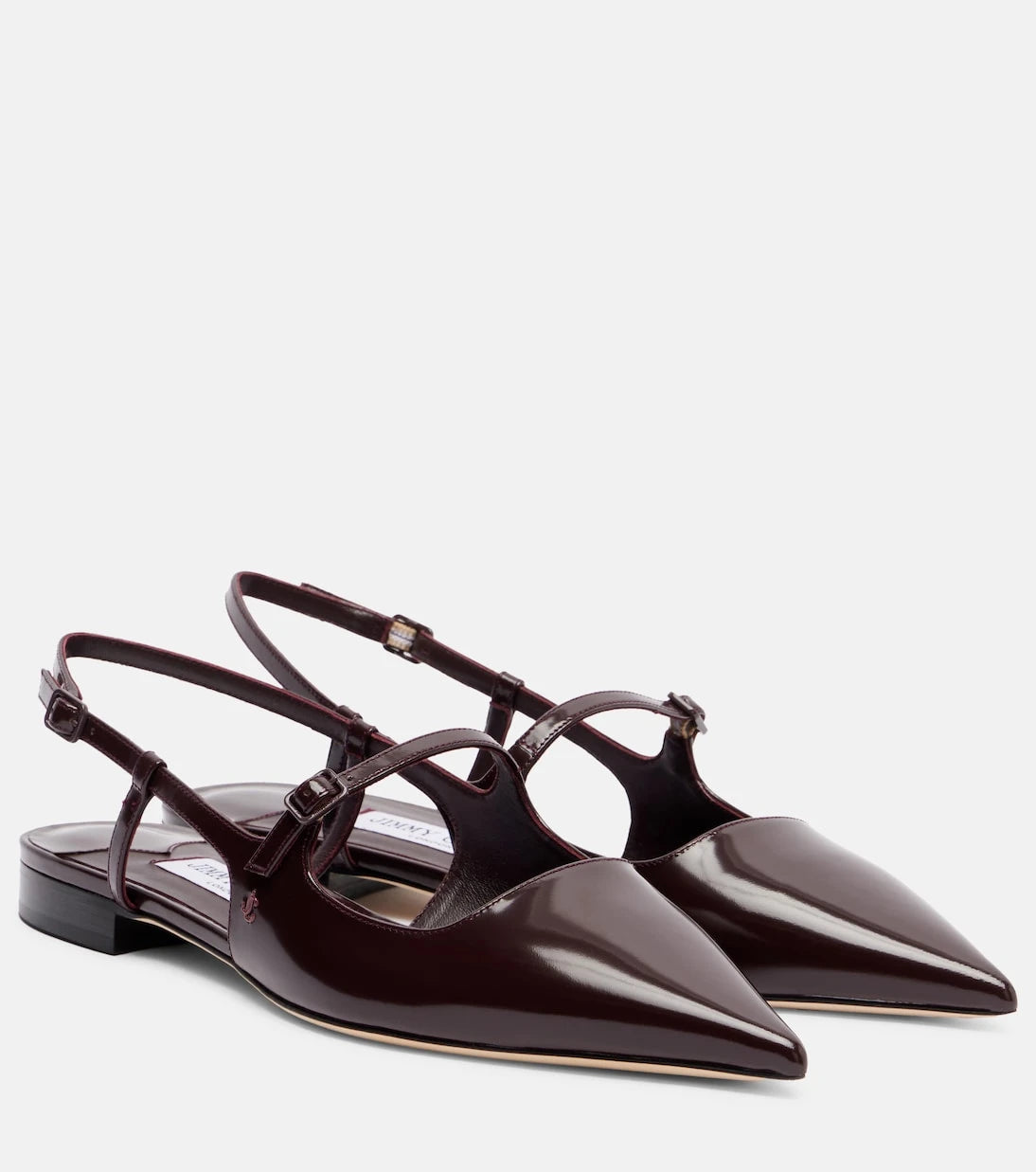 Jimmy Choo - Didi patent leather slingback flats