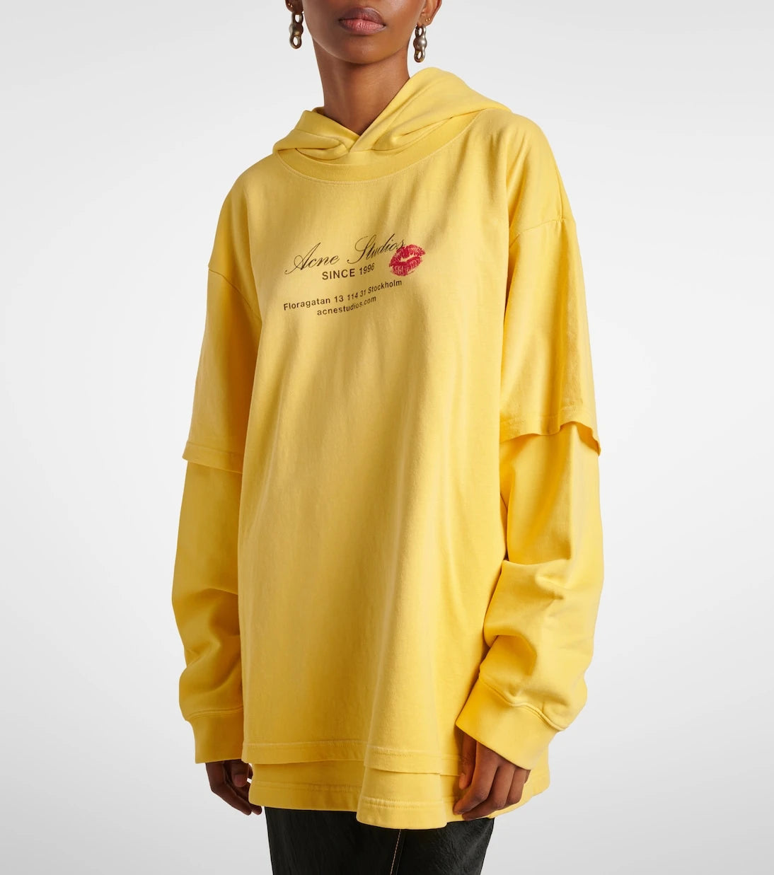 Acne Studios - Printed cotton jersey hoodie