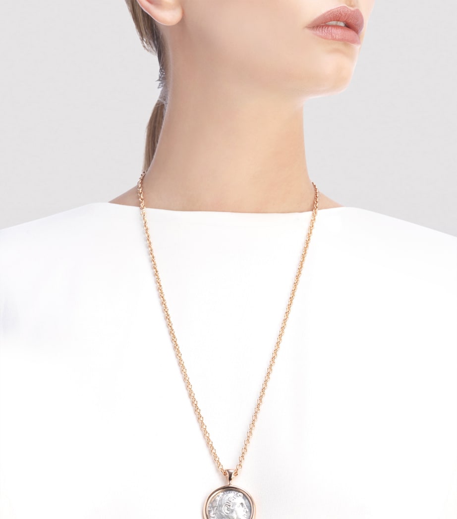 Rose Gold Coin Monete Necklace
