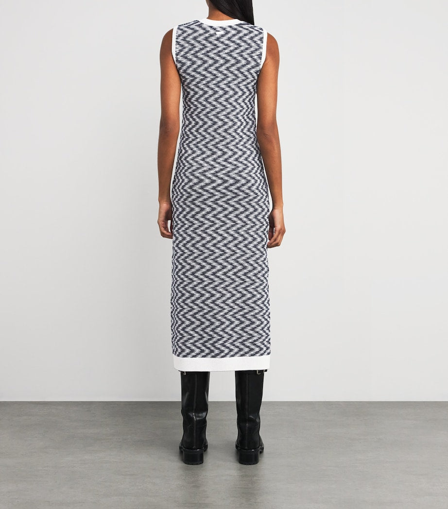 Knitted Olivia Midi Dress CLOUD/NAVY