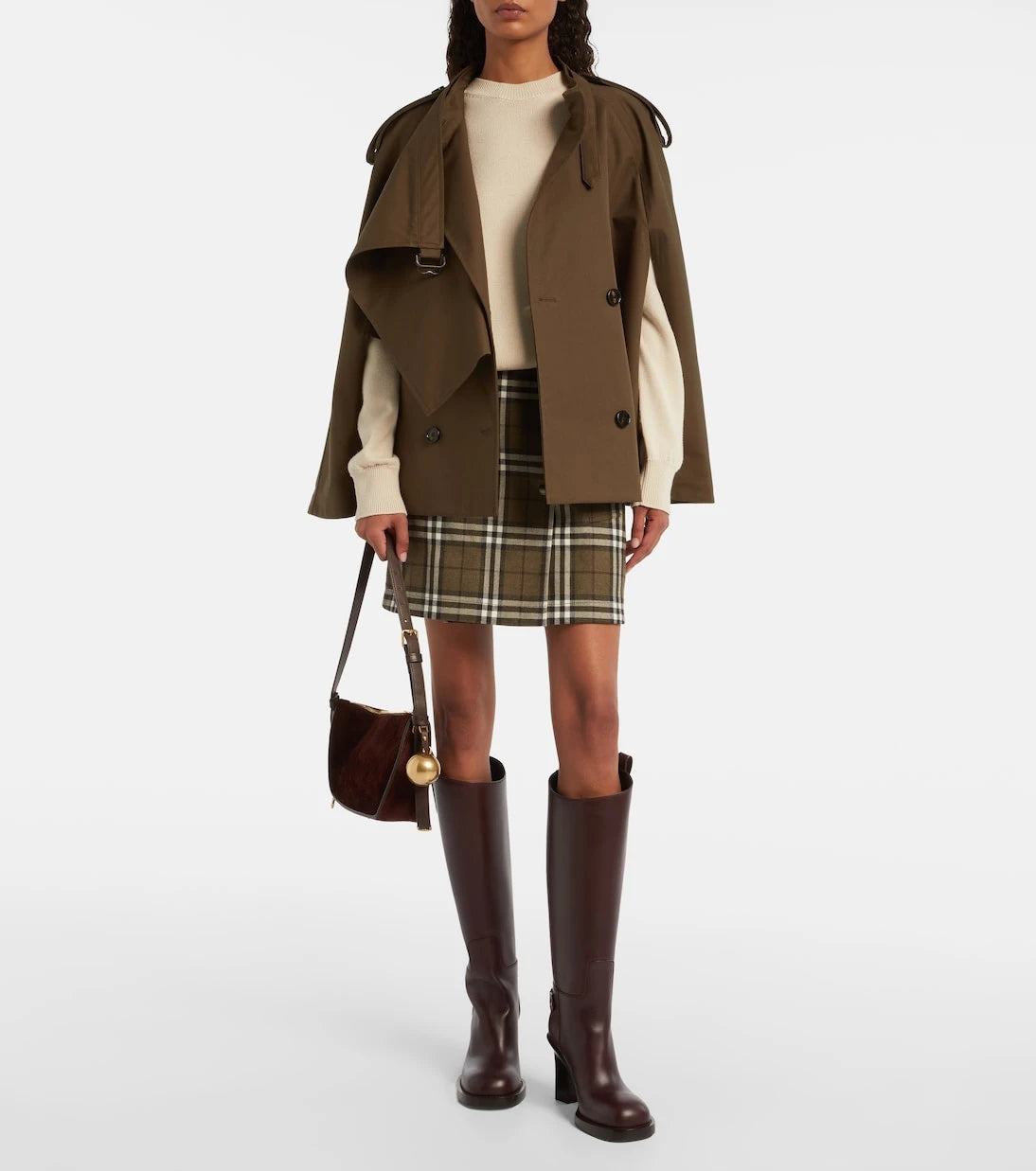 Burberry - Cavalier 85 leather knee-high boots