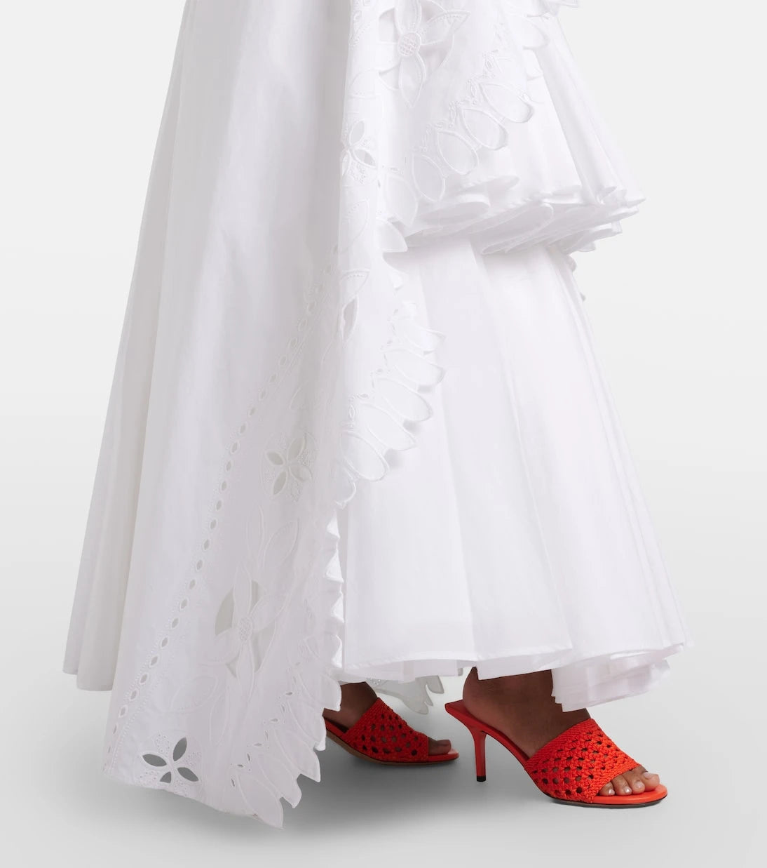 Jacquemus - Provençale tiered cotton poplin gown