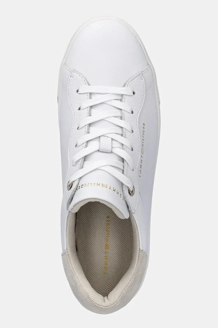 Кожени маратонки Tommy Hilfiger CHIC PLATFORM CUPSOLE SNEAKER