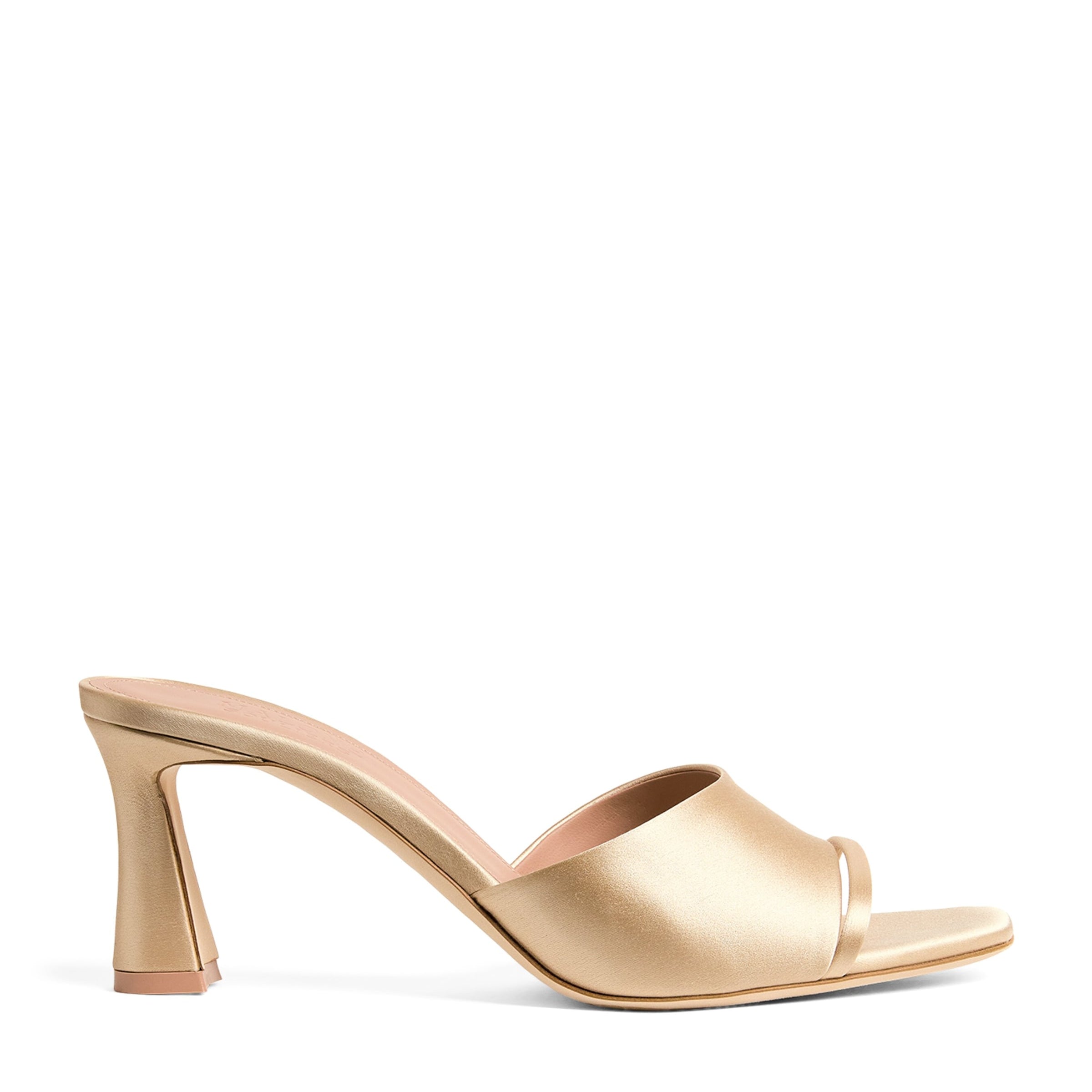 Malone Souliers Metallic Satin Roxanne Mules 70