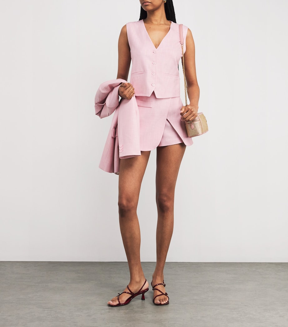 Pink Buttoned Waistcoat