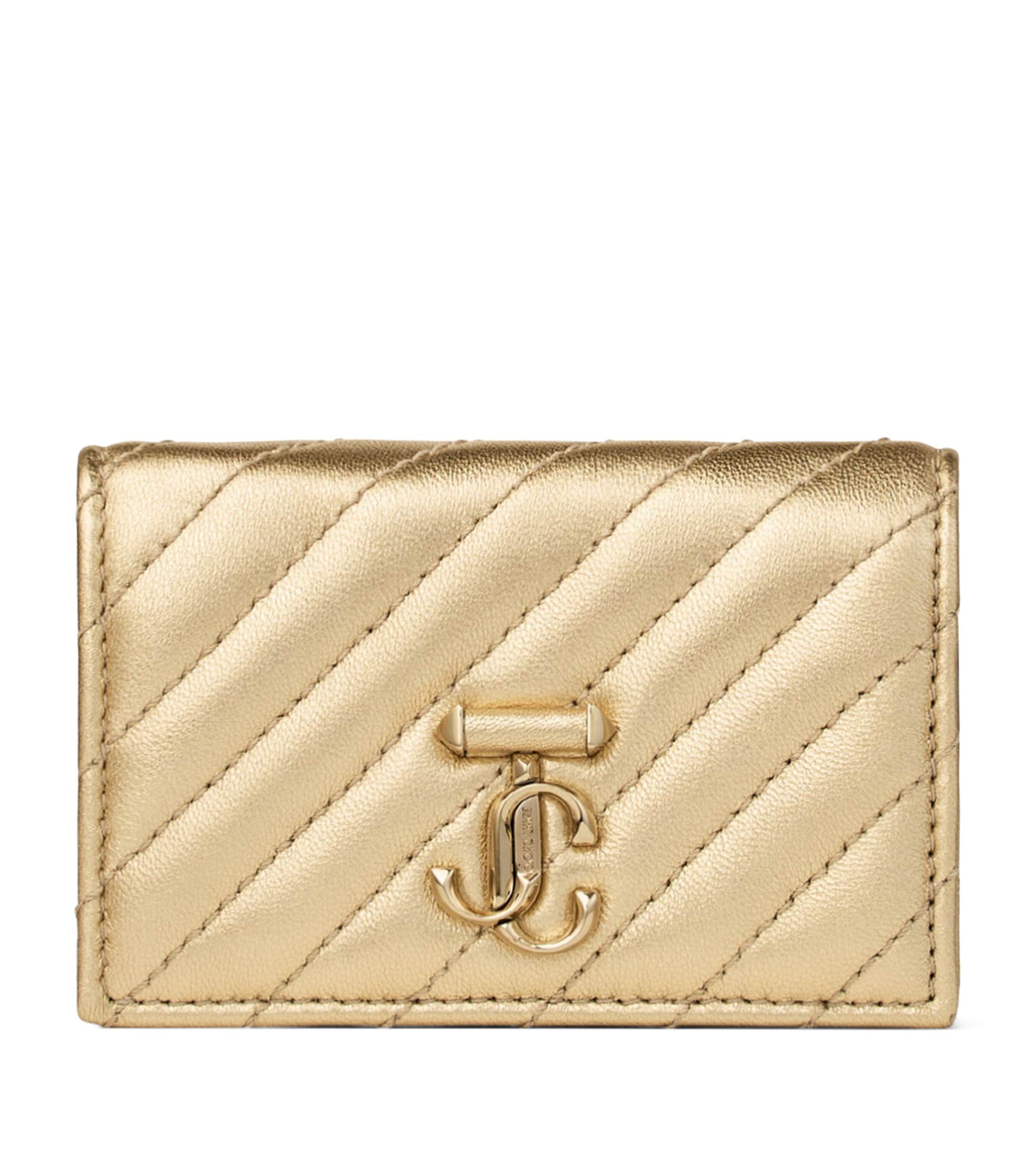 Jimmy Choo Gold Curve Nello Leather Wallet