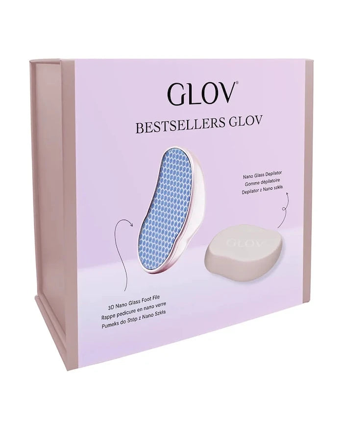 Комплект епилатор и пемза от наностъкло GLOV Bestsellers GLOV