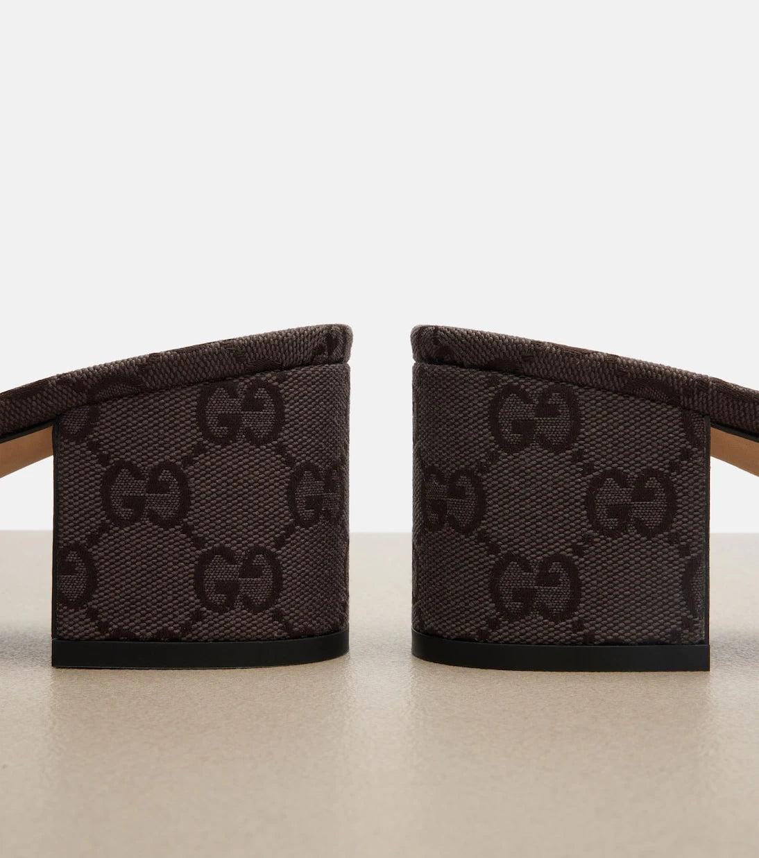 Gucci - Horsebit GG Canvas mules