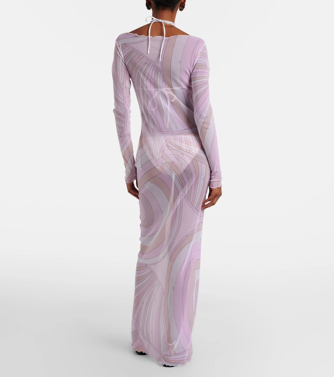 Pucci - Iride sheer tulle maxi dress