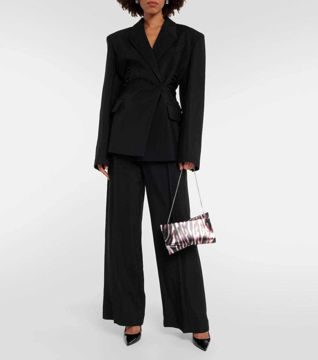 Christian Louboutin - Loubitwist Small leather clutch