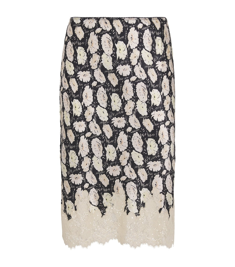 DÔEN Multi Silk Elowette Midi Skirt