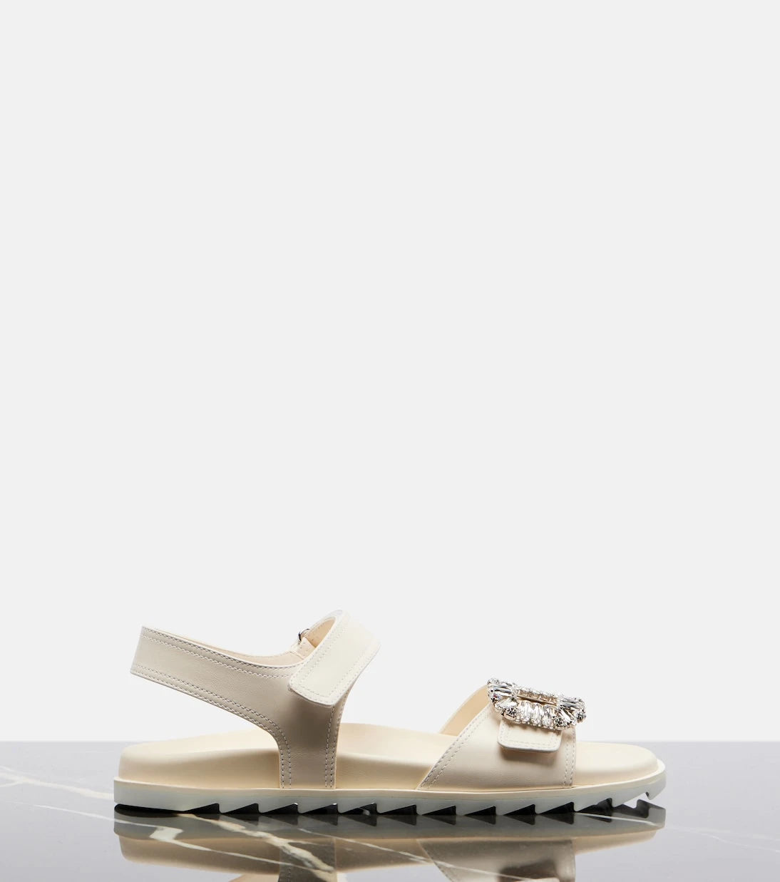 Roger Vivier - Slidy Viv' embellished leather sandals