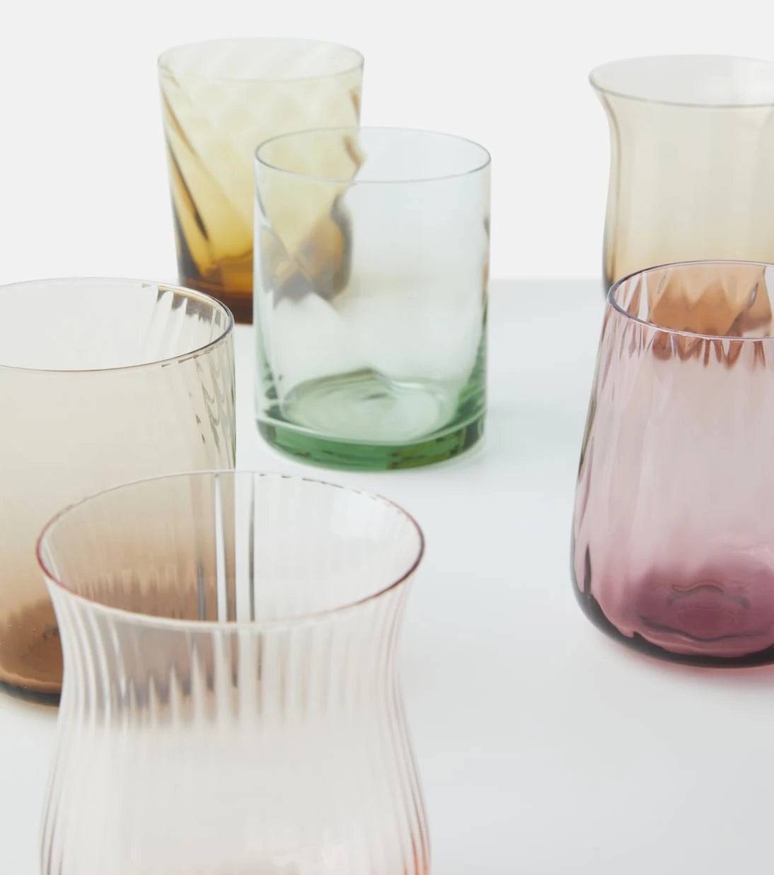 Bitossi - Set of 6 glass tumblers