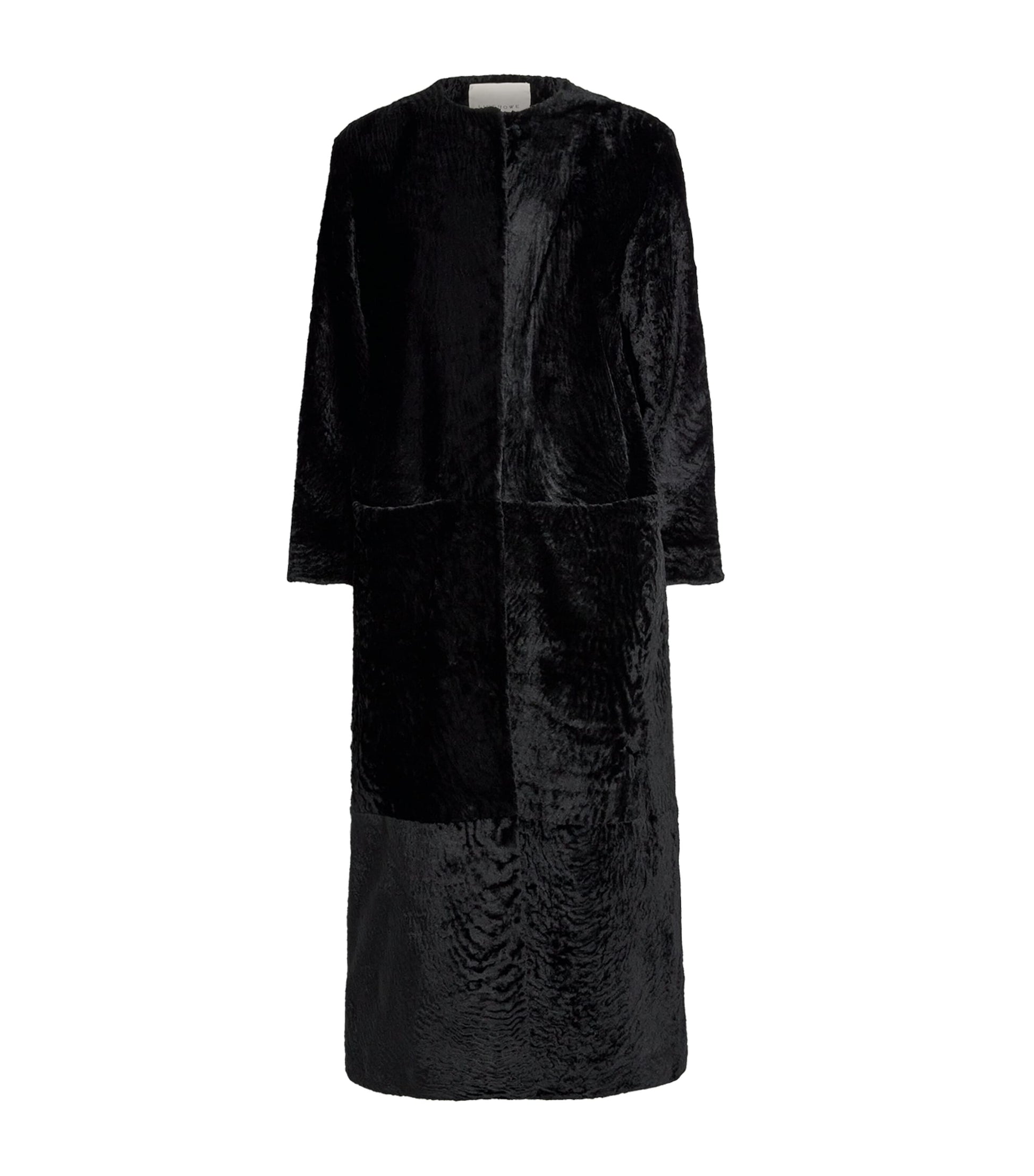 Black Sheepskin Shearling Ora Coat