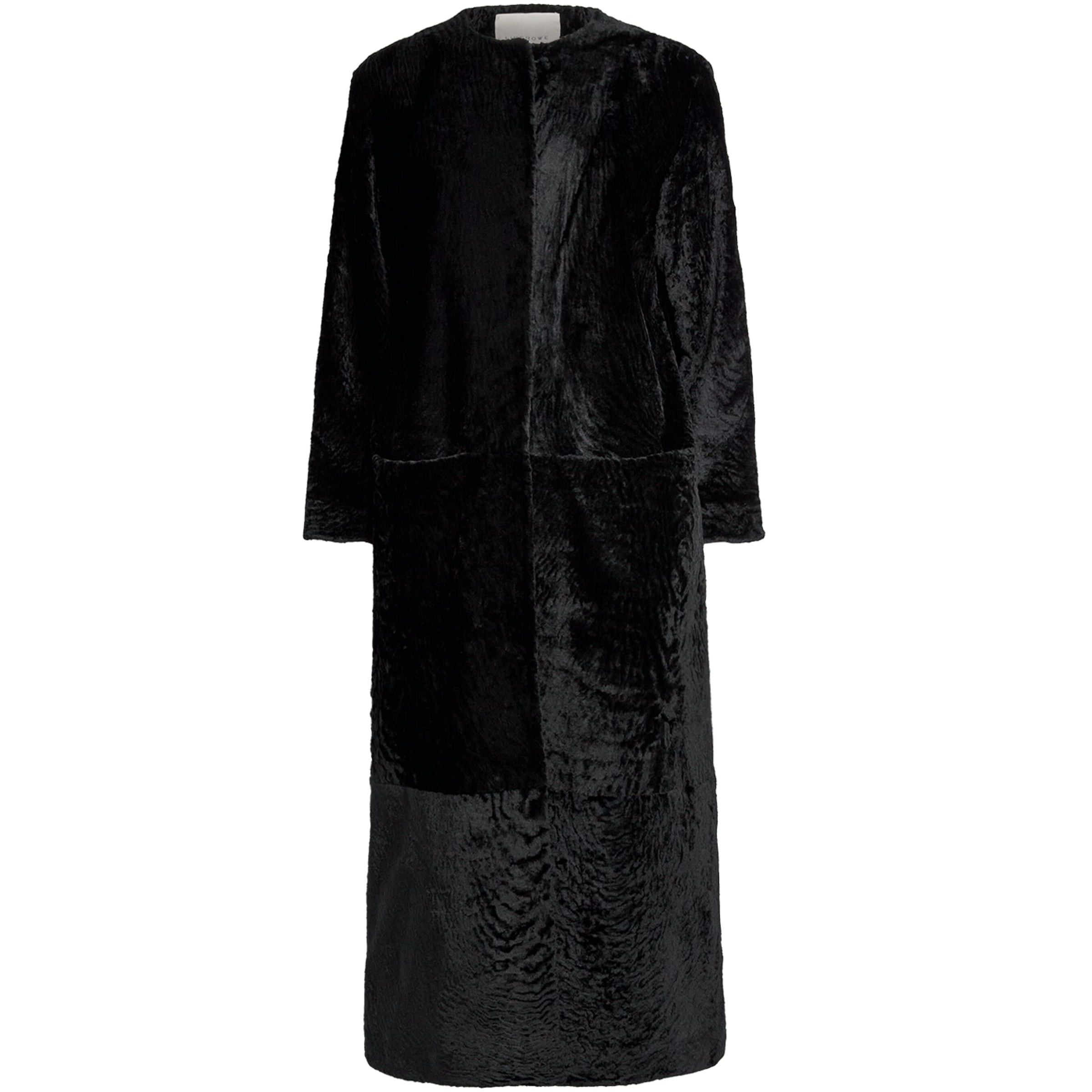 Black Sheepskin Shearling Ora Coat