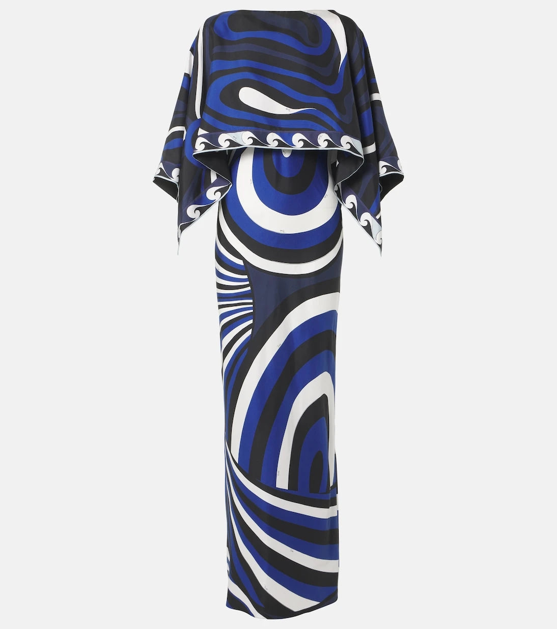 Pucci - طقم فستان وكاب حرير ايريدي