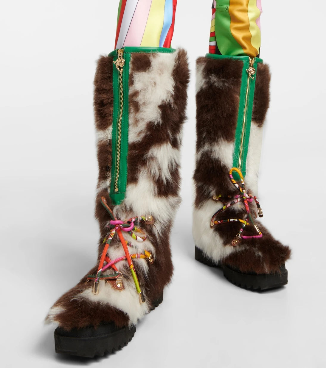 Pucci - Freezy shearling knee-high boots