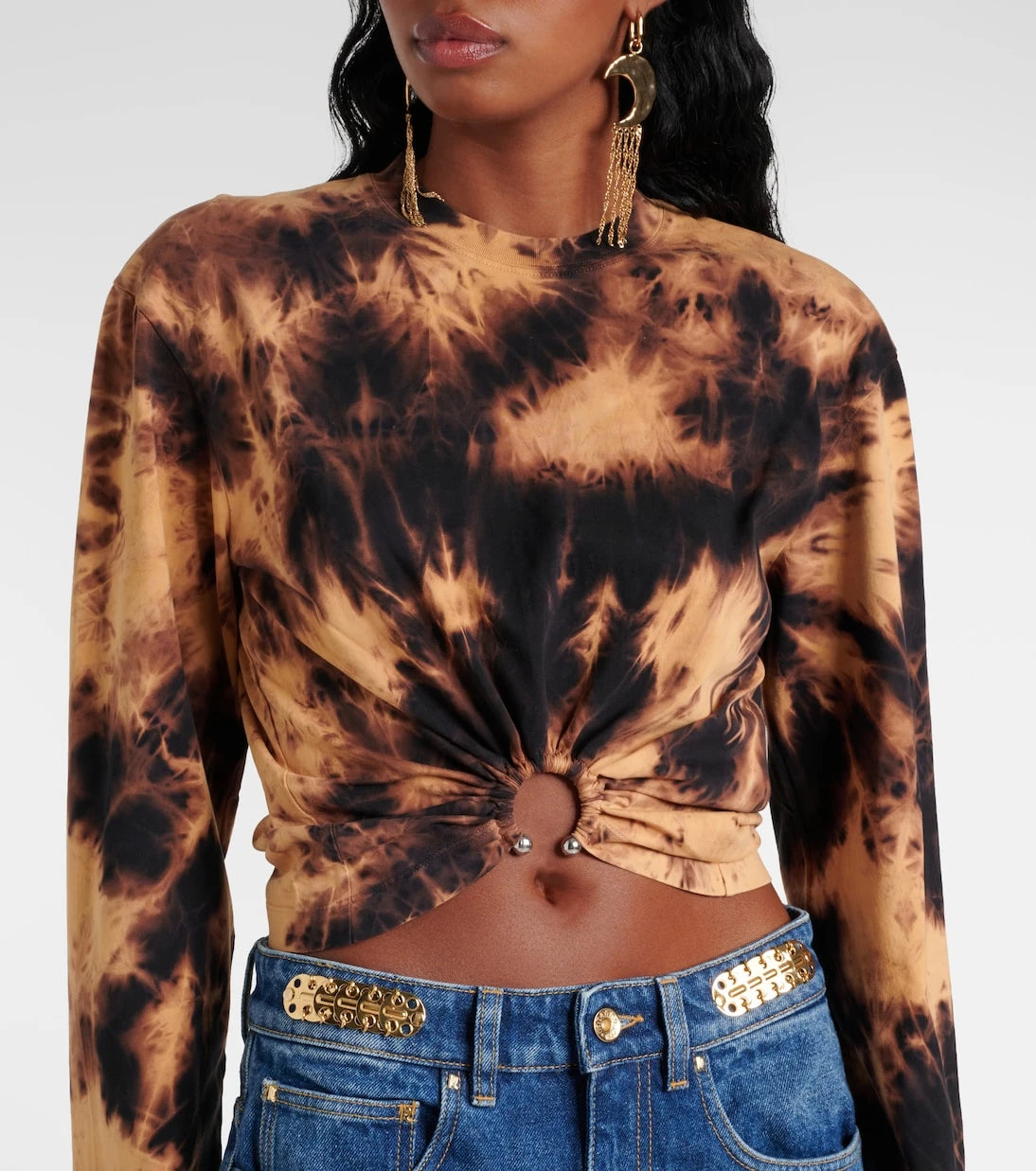 Rabanne - Tie-dye cotton jersey T-shirt