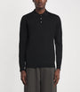 Barena Black Merino Knit Polo Shirt