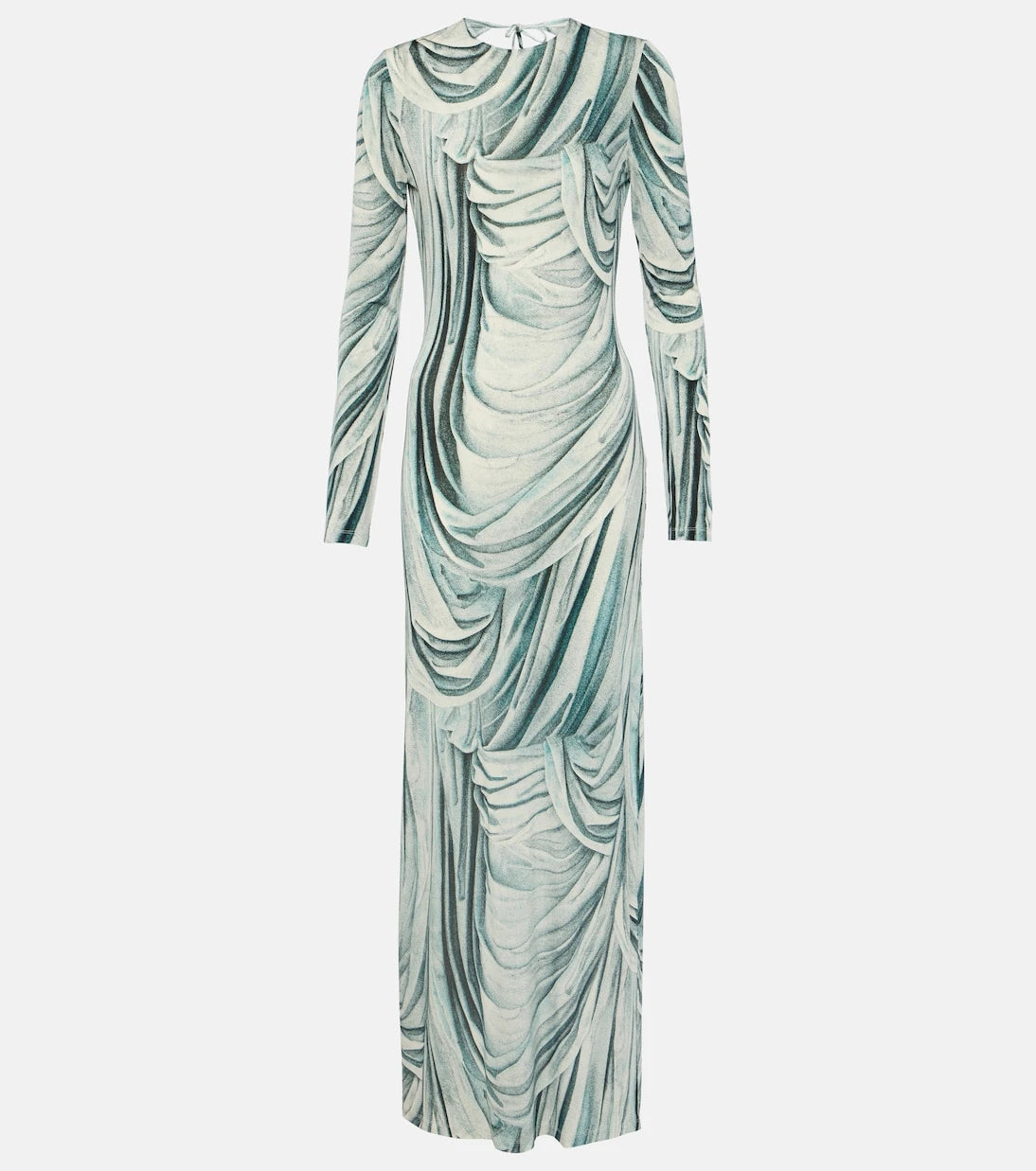 Rabanne - Printed jersey maxi dress