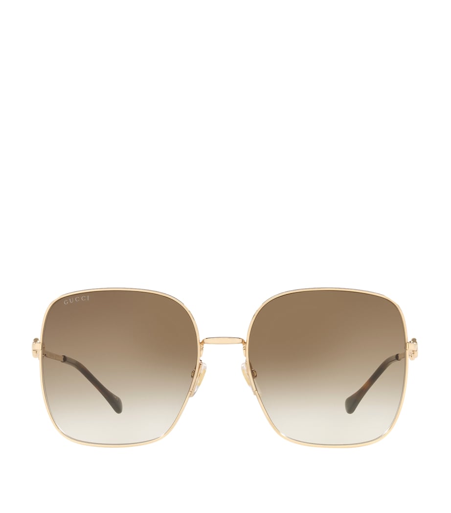 Gold Oversized Square Sunglasses