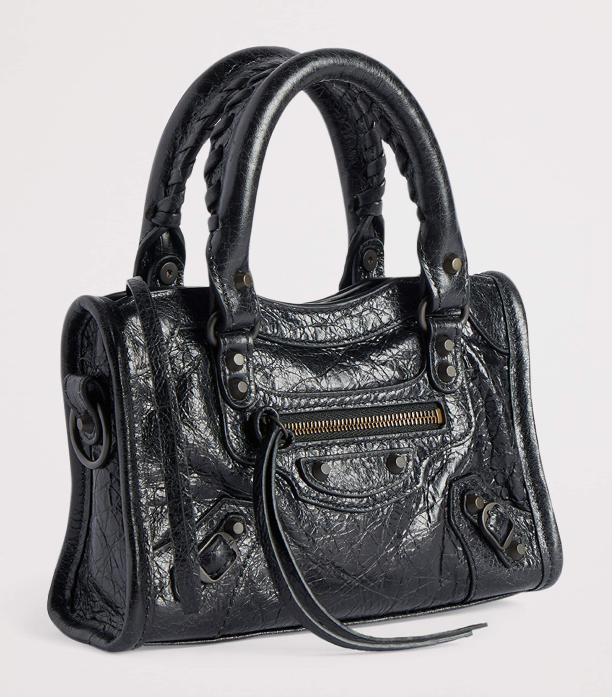 Black Nano Leather Le City Top-Handle Bag