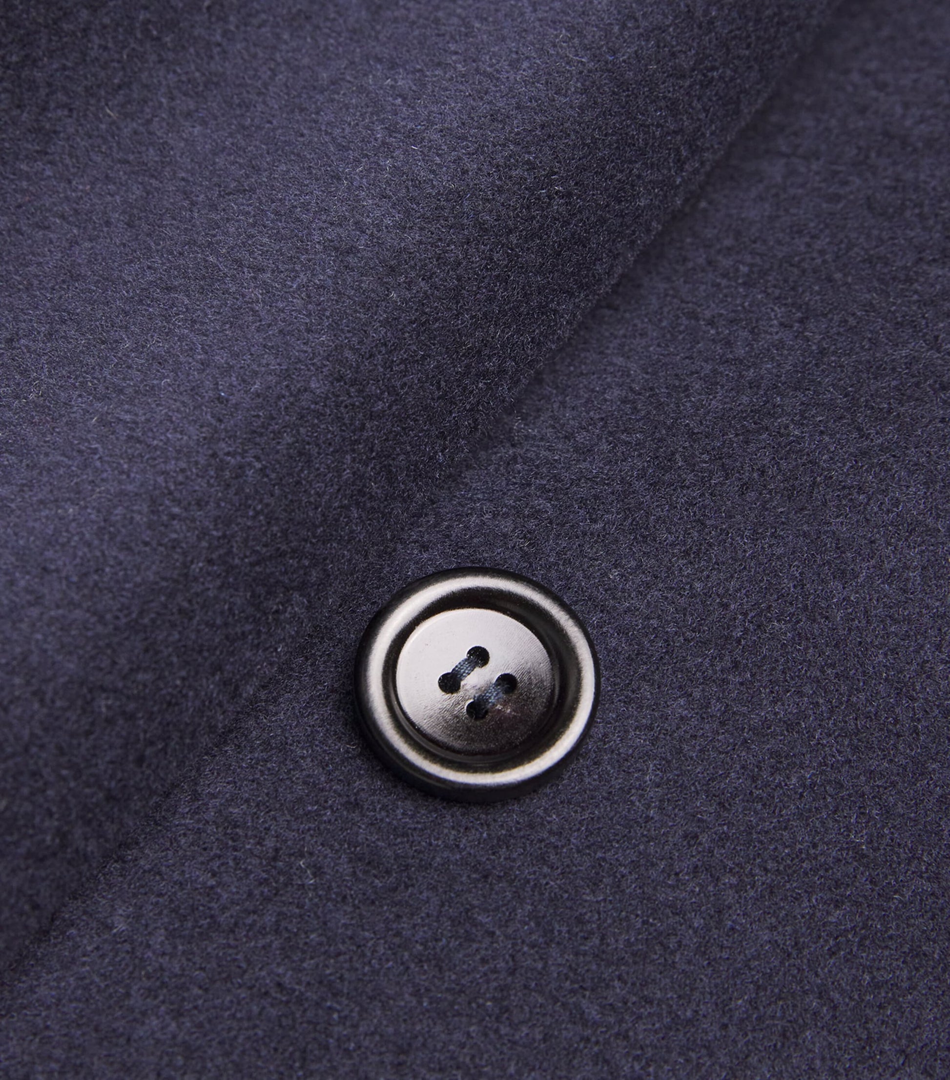 Max Mara Blue Wool-Cashmere Short 101801 Icon Coat