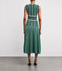 Green Stripe Tallone Knitted Midi Dress