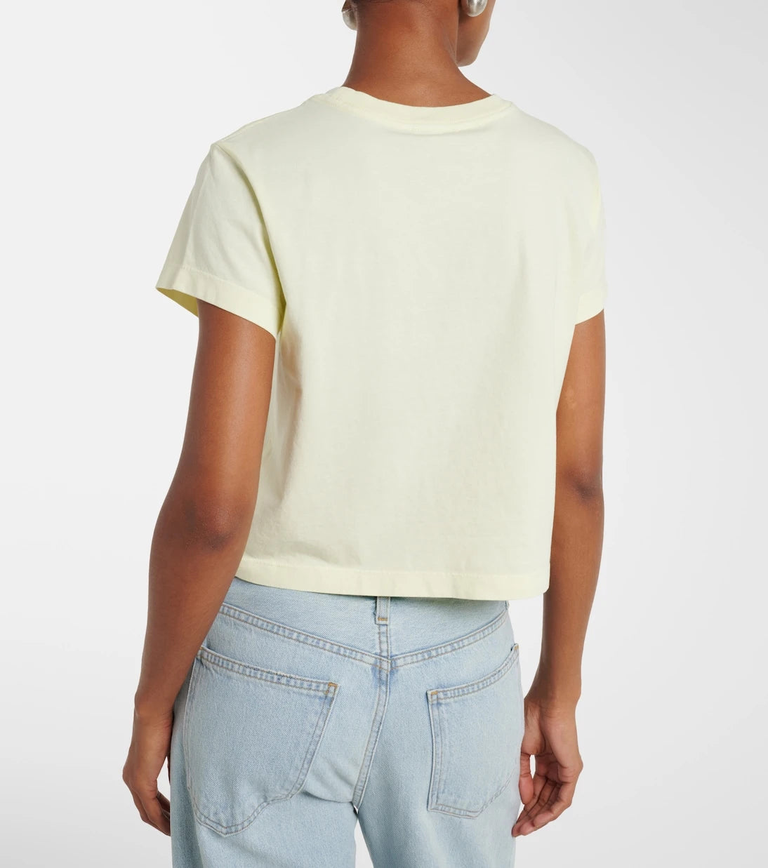 Agolde - Adine cropped cotton jersey T-shirt