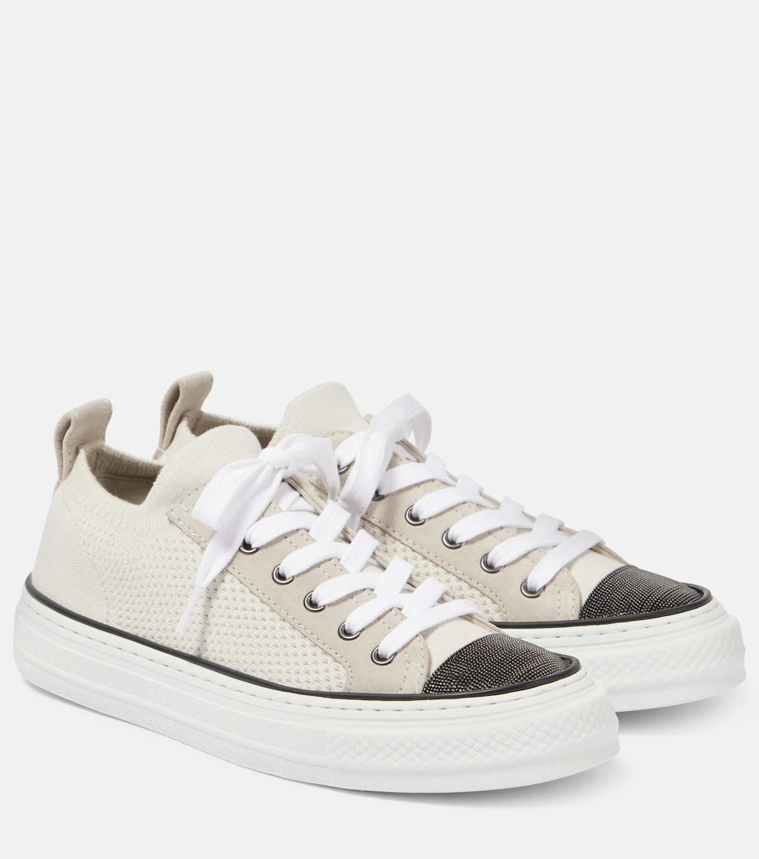 برونيللو كوتشينيللي - أحذية رياضية سهلة الارتداء محبوكة