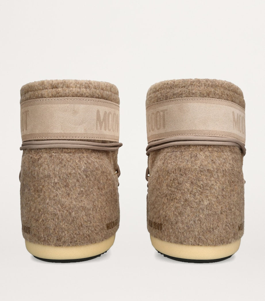 Felt Icon Low Ankle Boots BEIGE