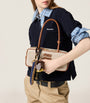 Neutral Canvas-Leather Beau Top-Handle Bag