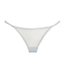 Kiki de Montparnasse Blue Silk-Blend Chouchou Thong