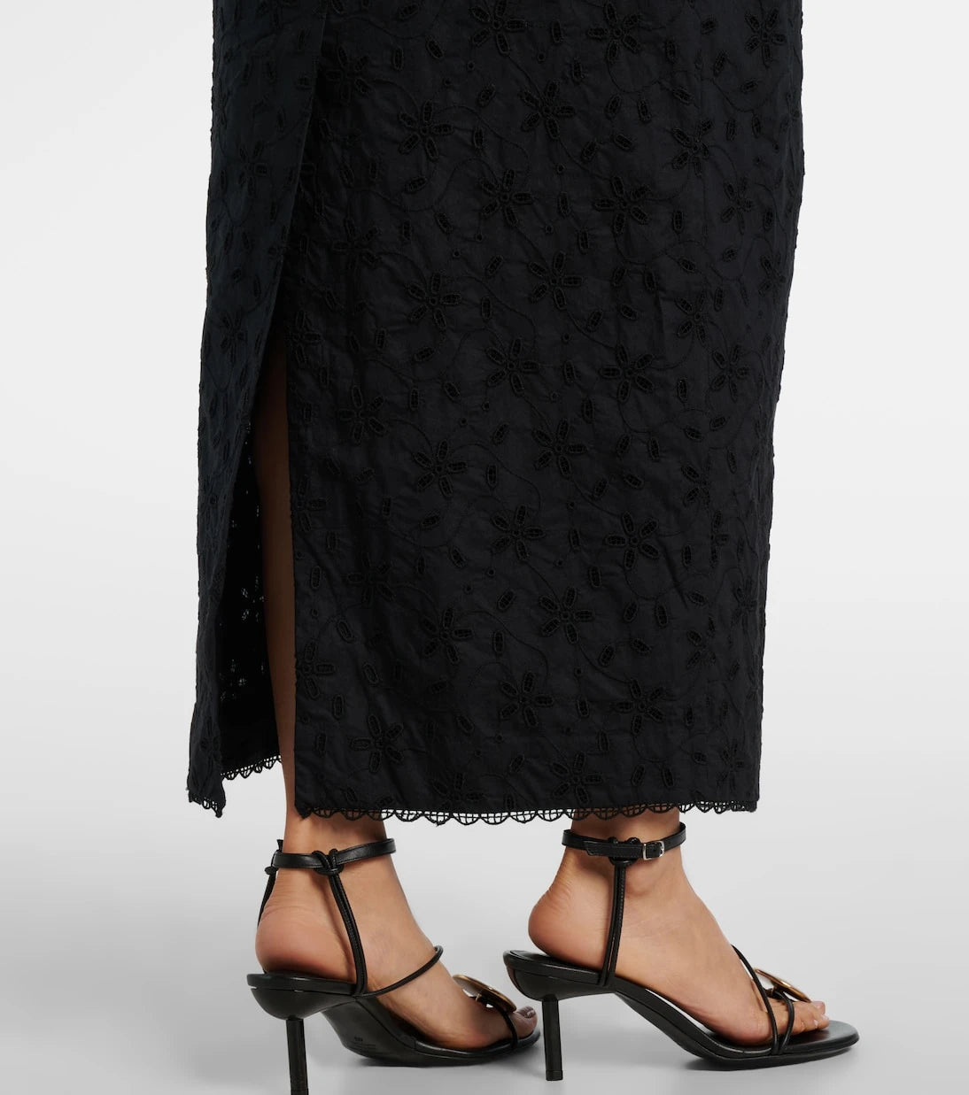 Posse - Salma embroidered cotton maxi skirt