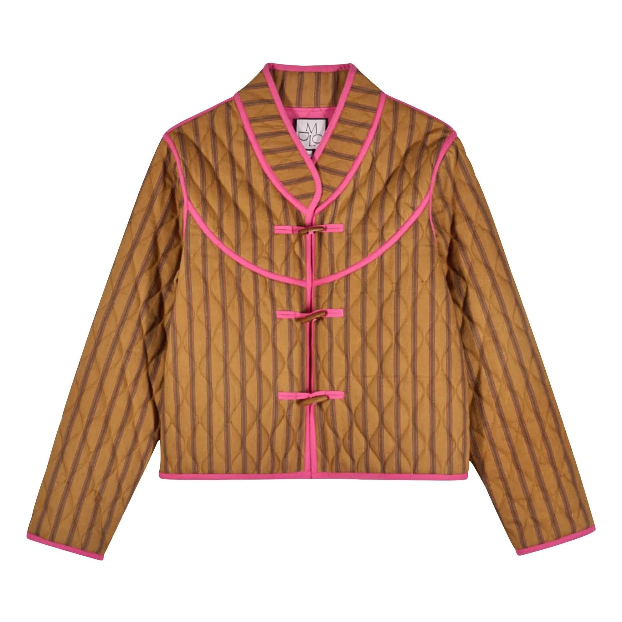 Maria de la Orden - Jupiter Cotton Stripe Jacket | Mustard