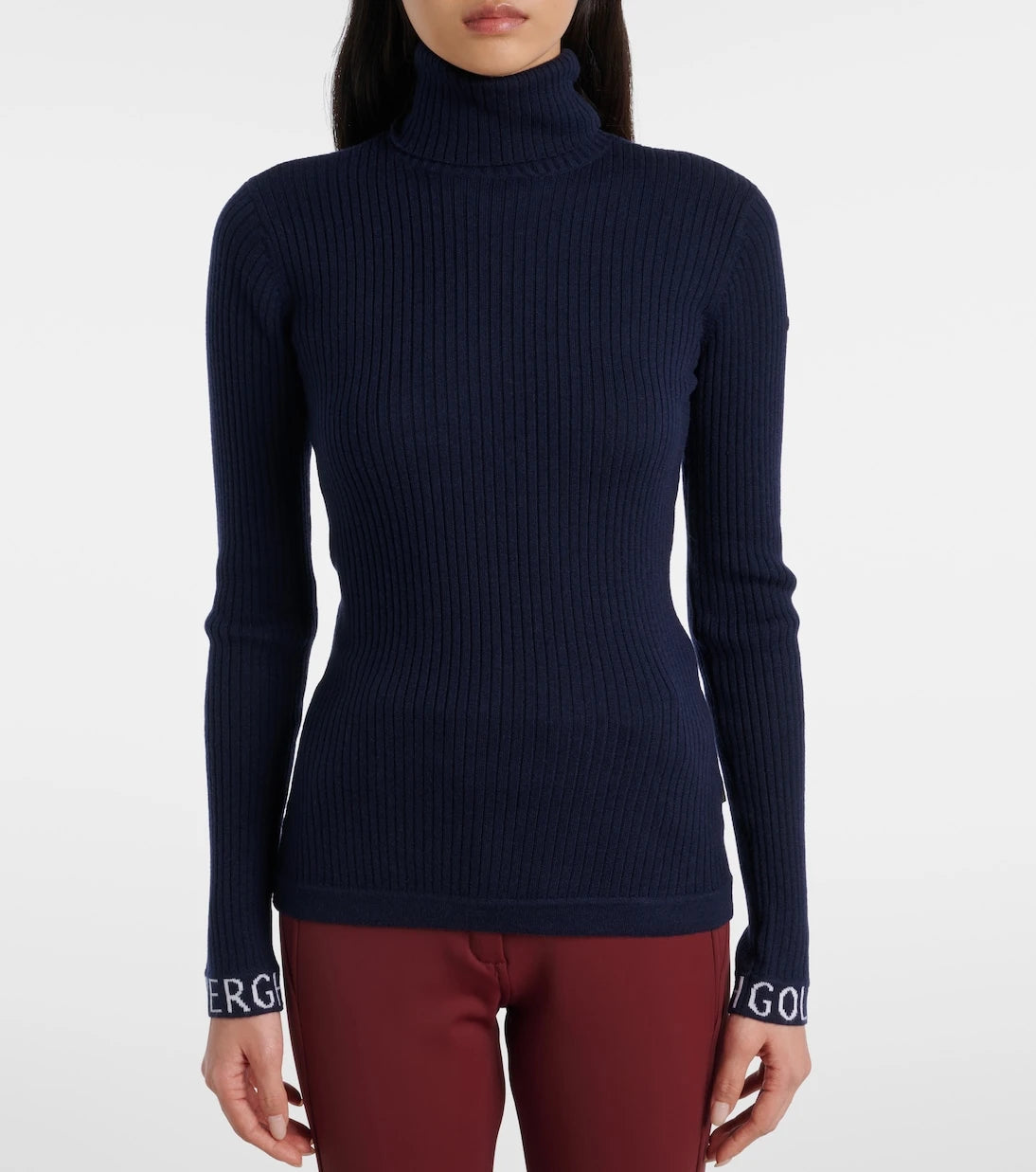 Goldbergh - Mira ribbed-knit turtleneck ski top