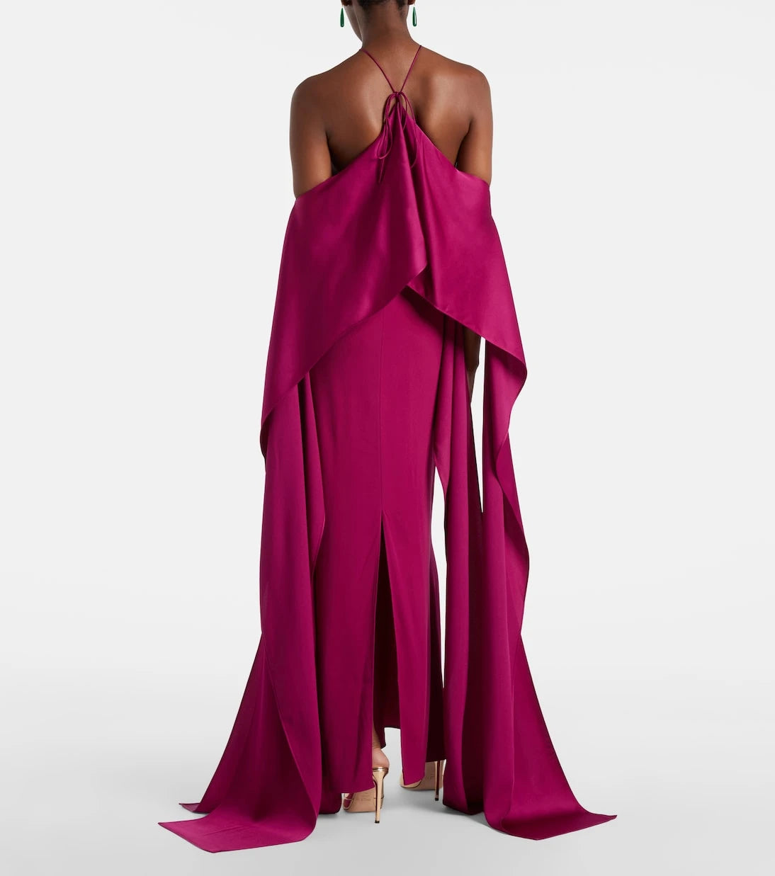 Taller Marmo - Nan draped crêpe cady gown