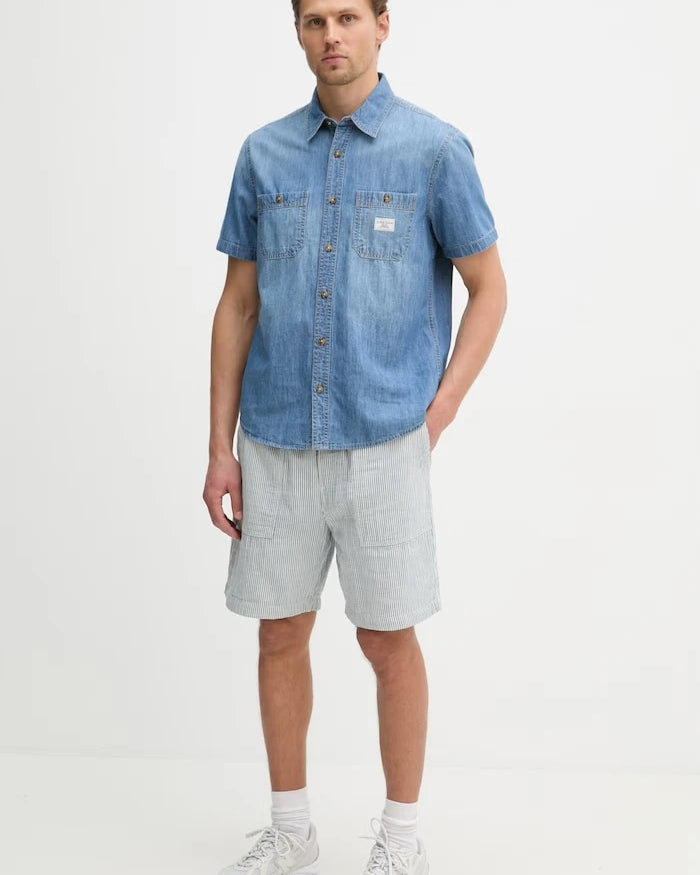 Guess Jeans Erkek Kısa Pantolon, Keten Karışımlı
