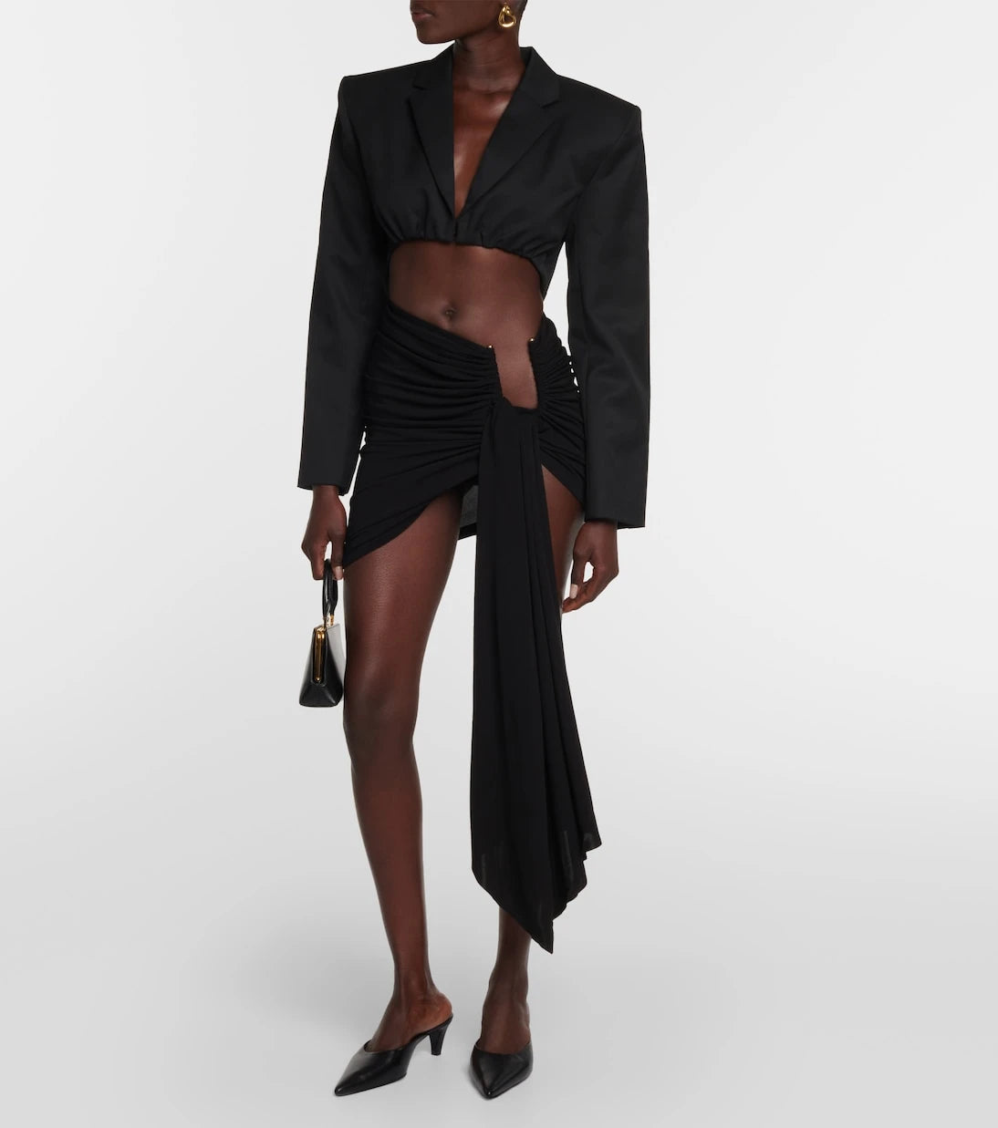 Christopher Esber - Arched Palm sash miniskirt