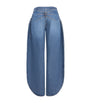 Alaïa Blue Side-Slit Round-Leg Jeans